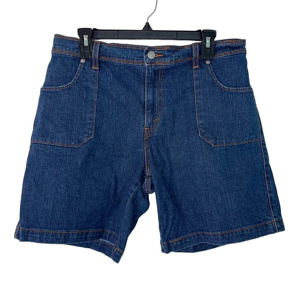 Levis Vintage Womens Shorts Size 12 Blue Y2K 550 Relaxed Denim Pockets